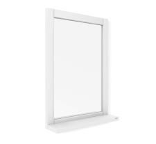 Зеркало с полкой Sheffilton Альберо SHT-М2 артикул 3P-03 беленый