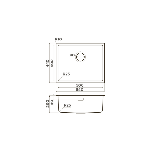Кухонная мойка из нержавейки Omoikiri Tadzava 54-U/I-IN нержавеющая сталь