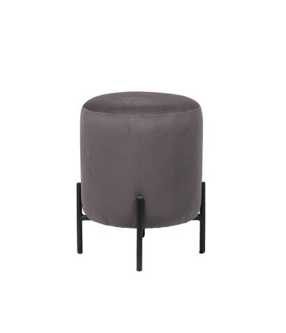 Пуфик ВВР Орегон Лайт графит/черный, велюр