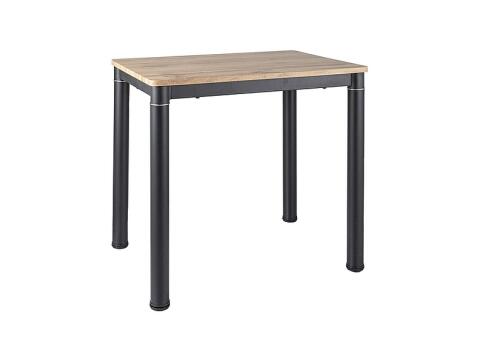 Стол обеденный SIGNAL DAMAR дуб артизан/черный мат 80/60