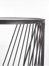 Комплект HALMAR ANTILLA (2 стола журнальных) дымчатый/черный