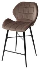 Стул полубарный MARCEL Bluvel 38 латте (H=65cm), велюр