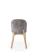 Стул HALMAR BASSO серый/дуб натуральный