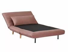 Кресло SIGNAL SPIKE Velvet tap. 182 раскладное, античный розовый/бук