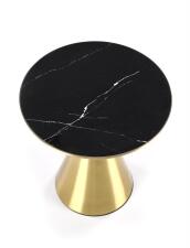 Стол журнальный HALMAR TRIBECA черный мрамор/золотой