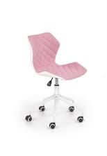 Кресло компьютерное HALMAR MATRIX 3 розово-белый/белый