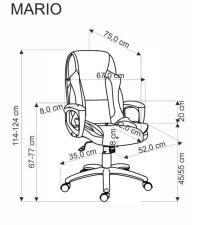 Кресло компьютерное HALMAR MARIO черный