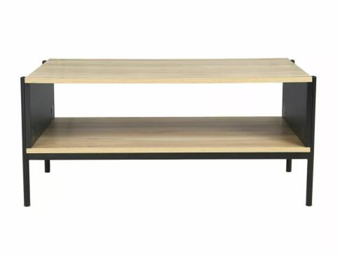 Стол журнальный SIGNAL KARINA A дуб/черный мат 90/60