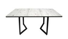 Стол ВВР Миллер Бискайская сосна/черный №5, пластик 120-160/80