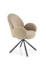 Стул HALMAR K498 капучино/черный, поворотный