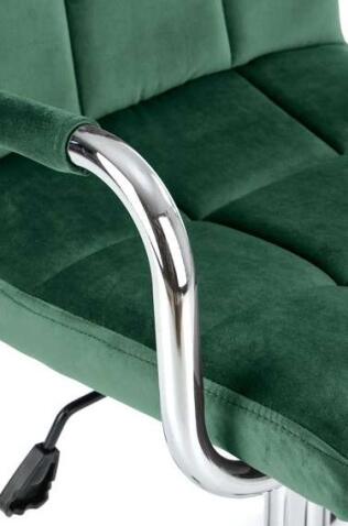 Кресло компьютерное HALMAR GONZO 4 темно-зеленый/хром