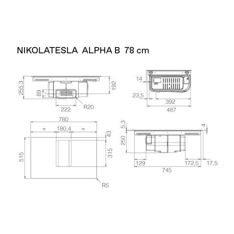 Поверхность индукционная ELICA NikolaTesla Alpha B BL/A/78