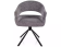 Стул SIGNAL BORGO Leo 07 серый/черный, поворотный