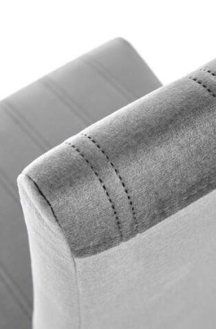 Стул HALMAR DIEGO 3 Monolith 85 серый/дуб медовый