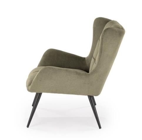 Кресло HALMAR BYRON оливковый/черный