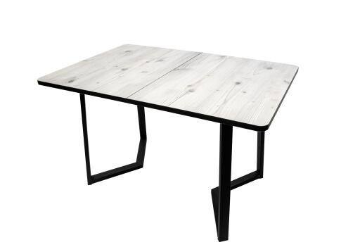 Стол ВВР Миллер Бискайская сосна/черный №5, пластик 120-160/80