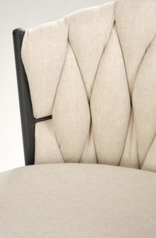 Стул барный HALMAR H125 бежевый/черный