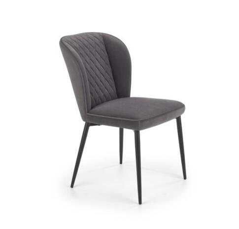 Стул HALMAR K399 серый/черный