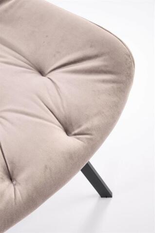 Стул HALMAR K519 бежевый/черный, поворотный