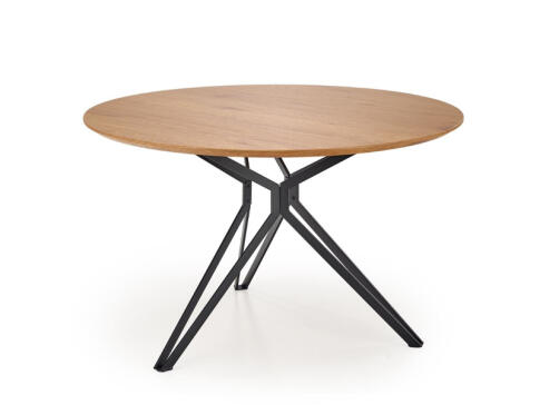 Стол обеденный HALMAR PIXEL 2 дуб золотой/черный 120