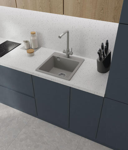 Кухонная мойка GRANFEST URBAN UR-245 серый