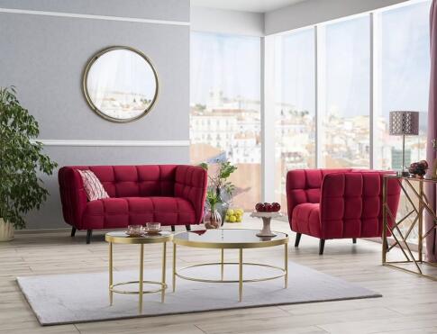 Стол журнальный SIGNAL MYSTIC B черный/золотой мат, 82/40