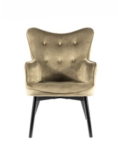 Кресло SIGNAL CARMEN Velvet Bluvel 77 оливковый/черный мат