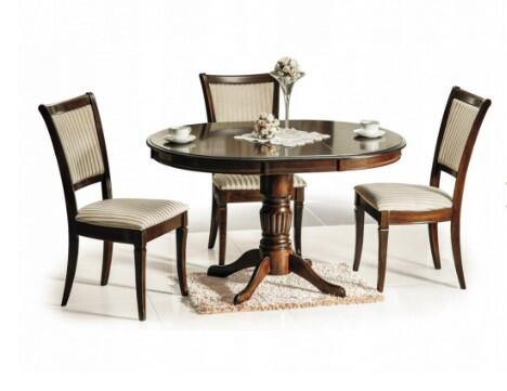 Стол обеденный SIGNAL MARGO темный орех/темный орех 90-125/90