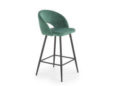 Стул барный HALMAR H96 темно-зеленый/черный