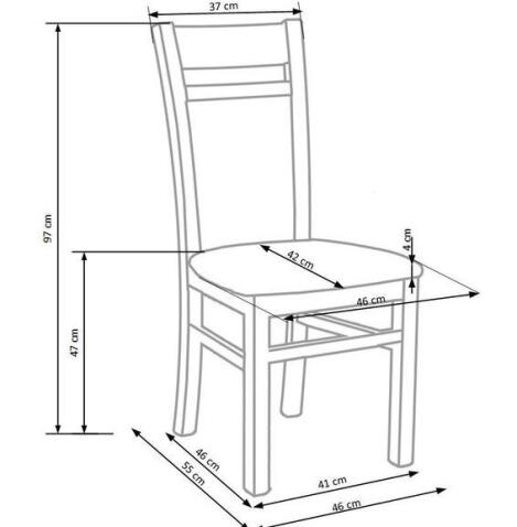 Стул HALMAR GERARD 2 дуб медовый/inari 91