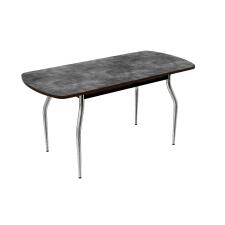 Стол ВВР Раздвижной Камень темный/изогнутое, ЛДСП