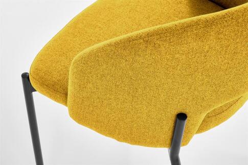 Стул HALMAR K373 горчичный/черный