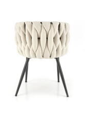 Стул HALMAR K516 светло-бежевый/черный