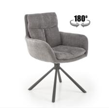 Стул HALMAR K495 серый/черный, поворотный