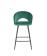 Стул барный HALMAR H96 темно-зеленый/черный