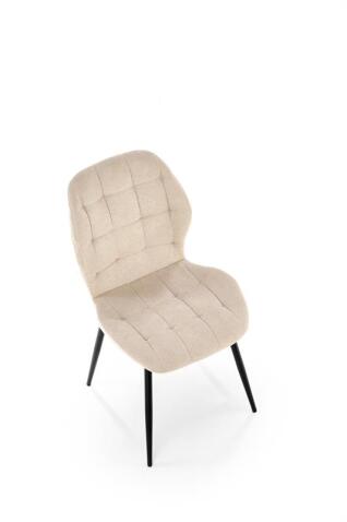 Стул HALMAR K548 бежевый/черный