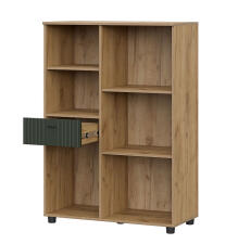 Тумба многофункциональная SV-МЕБЕЛЬ (МС Милан К) Дуб Золотой/Олива Софт