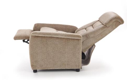 Кресло HALMAR JORDAN раскладное, бежевый/черный