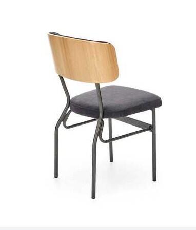 Стул HALMAR SMART дуб натуральный/черный