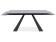 Стол обеденный SIGNAL SALVADORE Ceramic серый мрамор/черный мат 180-260/90