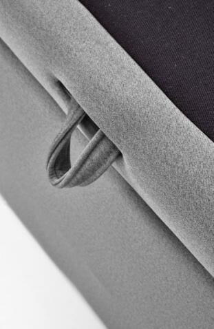 Кровать HALMAR ASENTO серый, 160/200