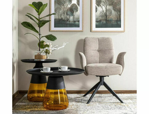 Стул SIGNAL WING Brego 31 светло-бежевый/черный, поворотный