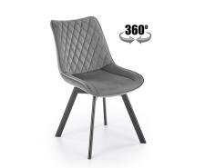 Стул HALMAR K520 темно-серый/черный, поворотный