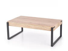 Стол журнальный HALMAR CAPRI дуб сан ремо/черный, 110/64/42