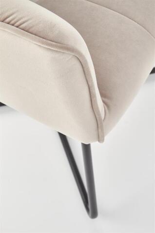 Стул HALMAR K377 бежевый/черный