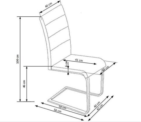 Стул HALMAR K85 черный/хром