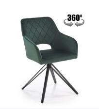 Стул HALMAR K535 зеленый/черный, поворотный