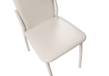 Стул ВВР Оскар белый/белый, экокожа