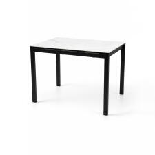 Стол ВВР Брайтон керамика, раздвижной белый/черный 89-119/69