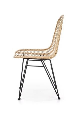 Стул HALMAR K337 ротанг натуральный/черный